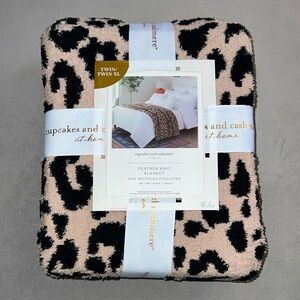 Cupcakes & Cashmere Leopard Print Blanket